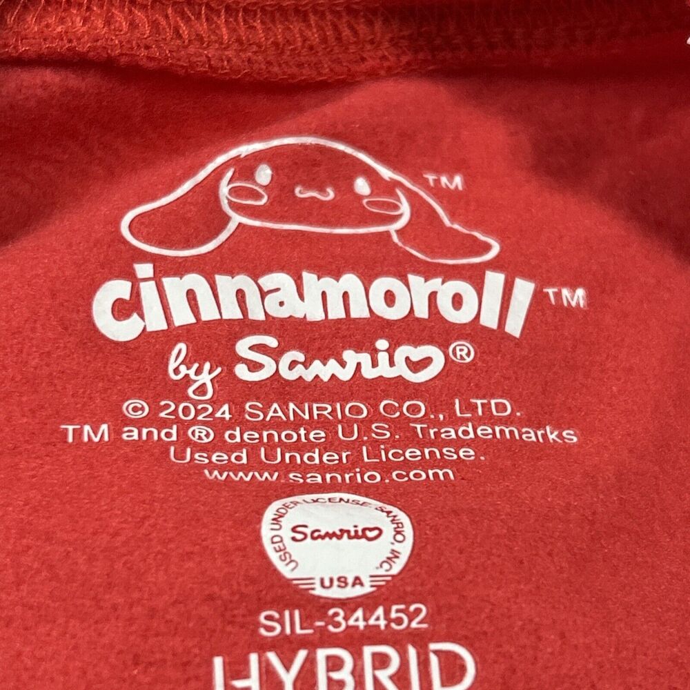 NEW Cinnamoroll Sanrio Sweatshirt Red Dubarry Mushroom Crew Neck - Size Large - Picture 9 of 11